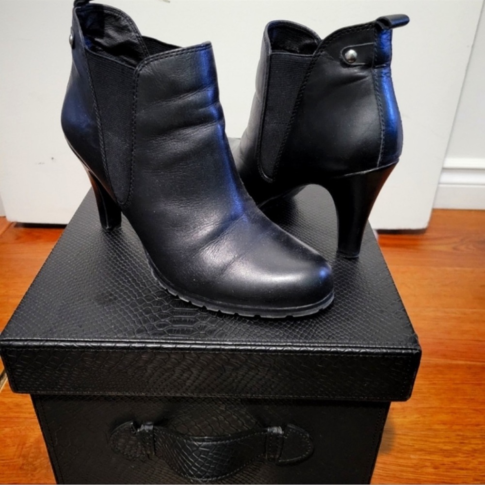 Heeled Ankle Boots, Mantle Boot, Black Size 9 Ankle Boot, 3 Inches